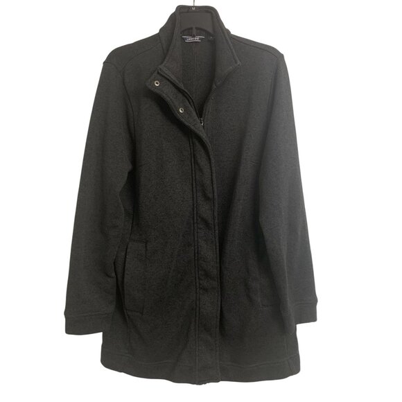 Lands End XL Tall Knit Outdoor Winter Sweater Jacket Coastal Grandma - Picture 1 of 7